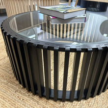 Load image into Gallery viewer, CHARCOAL ROUND COFFEE TABLE - FACTORY STOCK