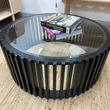 Load image into Gallery viewer, CHARCOAL ROUND COFFEE TABLE - FACTORY STOCK