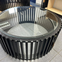 Load image into Gallery viewer, CHARCOAL ROUND COFFEE TABLE - FACTORY STOCK