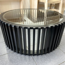 Load image into Gallery viewer, CHARCOAL ROUND COFFEE TABLE - FACTORY STOCK
