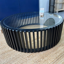Load image into Gallery viewer, CHARCOAL ROUND COFFEE TABLE - FACTORY STOCK