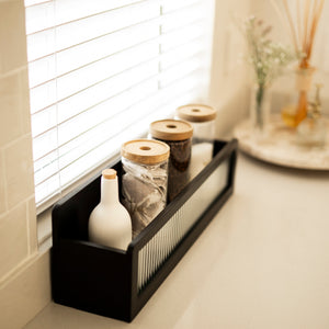 CHARCOAL STORAGE SHELF