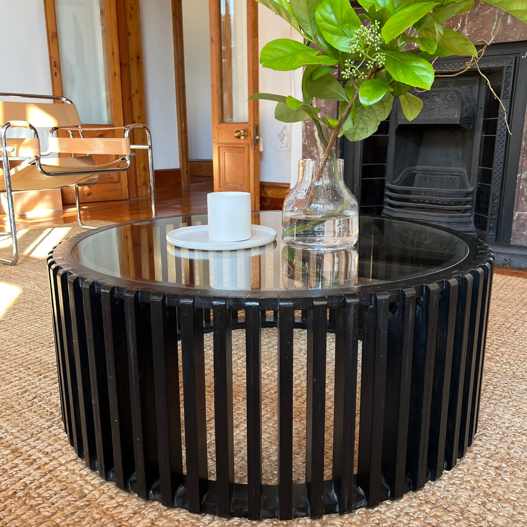 CHARCOAL ROUND COFFEE TABLE (2 Sizes)