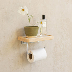 COAL TOILET ROLL HOLDER - SILVER