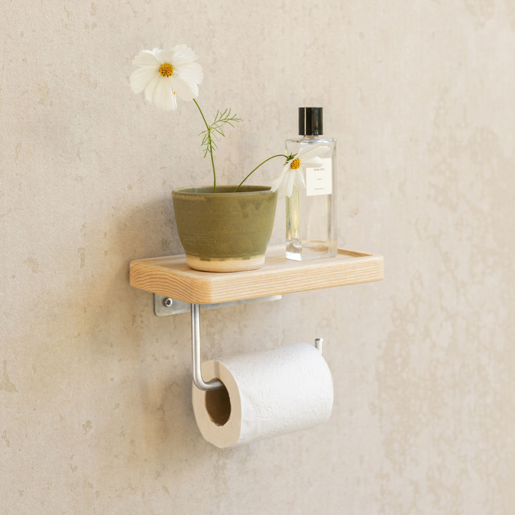 COAL TOILET ROLL HOLDER - SILVER